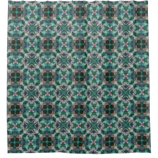 Rideaux De Douche Ornement vert-turquoise (Devant)