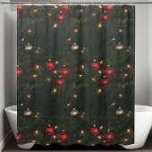 Rideaux De Douche Ornements de Noël traditionnels Pine Tree Holiday