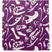 Rideaux De Douche Os Dinosaures (Violet) (Devant)