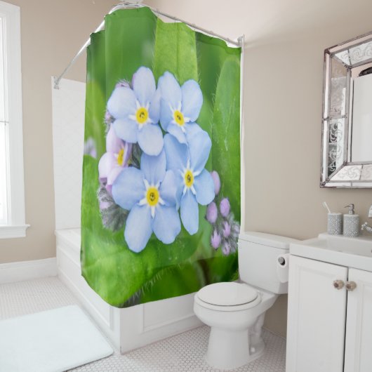 Rideaux De Douche Oublie-moi-non (En situation)