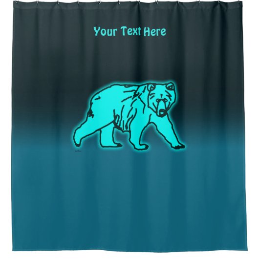 Rideaux De Douche Ours bleu Kodiak (Devant)