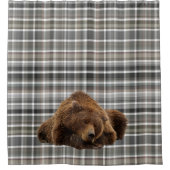 Rideaux De Douche Ours couchant Rustique Cabine plat neutre Ferme (Devant)