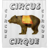 Rideaux De Douche Ours de cirque vintage (Devant)