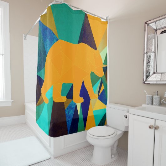 Rideaux De Douche ours polaire (En situation)