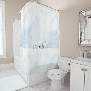 Rideaux De Douche Ours polaires mignons