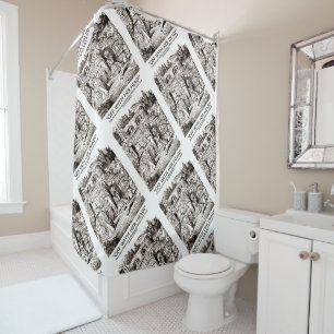 Rideaux De Douche Outre de avec sa tête ! Le pays des merveilles de