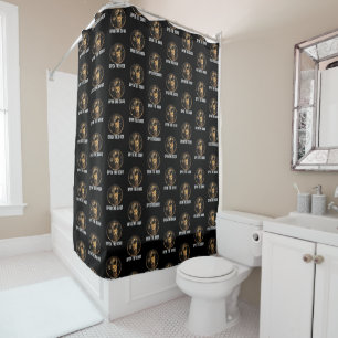 Rideaux De Douche Ouvrez La Porte Mème De Chat Drôle Design D'humour
