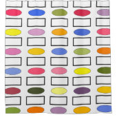 Rideaux De Douche Ovales et Rectangles - Jardin Fleur (Devant)