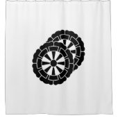 Rideaux De Douche Overlapping flower-shaped Genji carts (Devant)