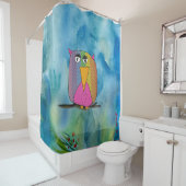 Rideaux De Douche Owl "Art by Kids" (En situation)