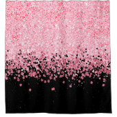 Rideaux De Douche Paillette rose (Devant)