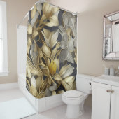 Rideaux De Douche paillettes d'or et d'argent (En situation)