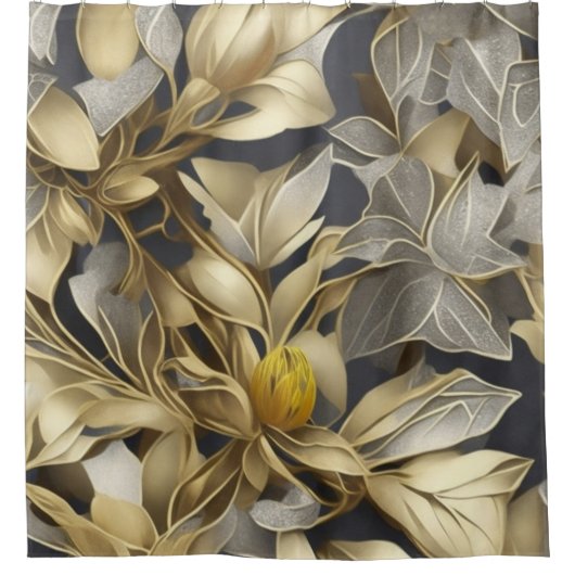 Rideaux De Douche paillettes d'or et d'argent (Devant)