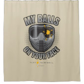 Rideaux De Douche Paintball on Your Face Shower Curtain (Devant)