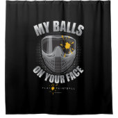 Rideaux De Douche Paintball on Your Face Shower Curtain (Devant)