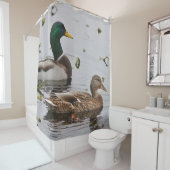 Rideaux De Douche Paires de canards de Mallard (En situation)