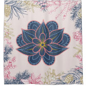 Rideaux De Douche Paisley Art, Blue and Purple Graphisme (Devant)