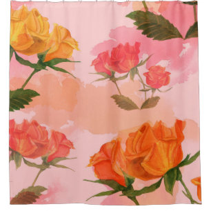 Rideaux De Douche Paisley bandana imprimé, soie foulard design.