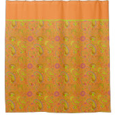 Rideaux De Douche Paisley orange (Devant)