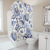 Rideaux De Douche Paisley patternpa indien traditionnel (En situation)