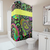 Rideaux De Douche Paisley vif (En situation)