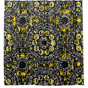 Rideaux De Douche Paisleys élégant floral vintage arrière - plan mot