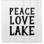 Rideaux De Douche PAIX nautique - AMOUR - LAC | (Devant)