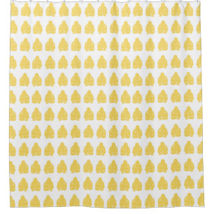 Rideaux De Douche Pale Yellow Asiatique Moods Bouddah Boys