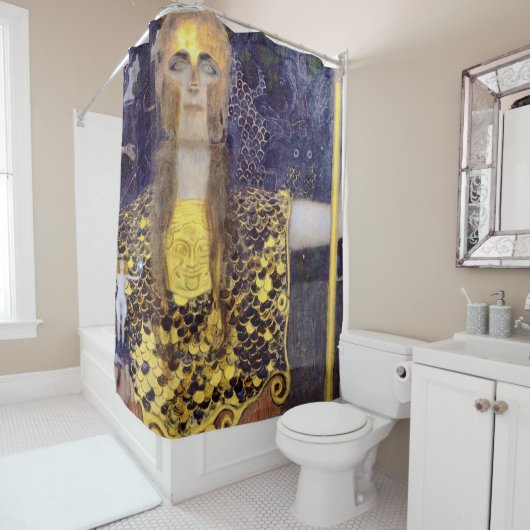 Rideaux De Douche Pallas Athena, Gustav Klimt (En situation)