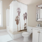 Rideaux De Douche Palm Beach - Sepia (En situation)