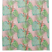 Rideaux De Douche Palm Springs Mid Century Moderne Folio Tropical (Devant)