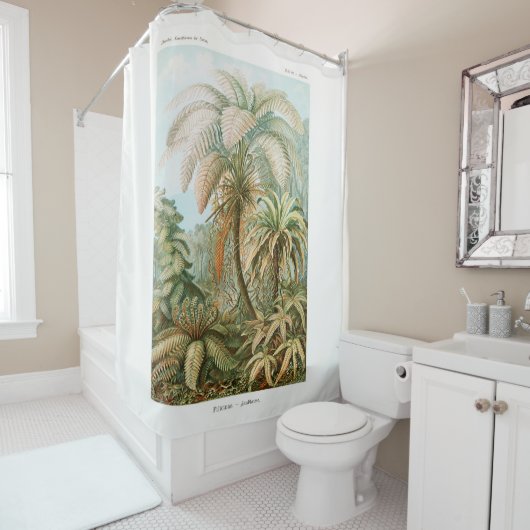 Rideaux De Douche Palm Tree Ernst Haeckel (En situation)