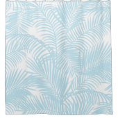 Rideaux De Douche Palmier tropical moderne simple de bleus layette (Devant)