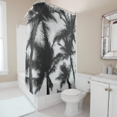 Rideaux De Douche PALMIER vintage AU COCOTIER (En situation)