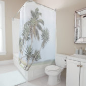 Rideaux De Douche Palmiers (En situation)