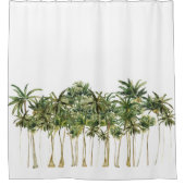 Rideaux De Douche Palmiers tropicaux modernes (Devant)