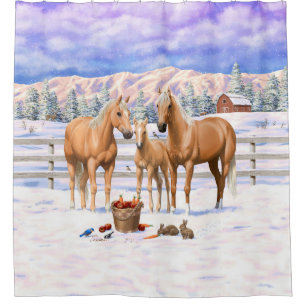 Rideaux De Douche Palomino Quarter Horses