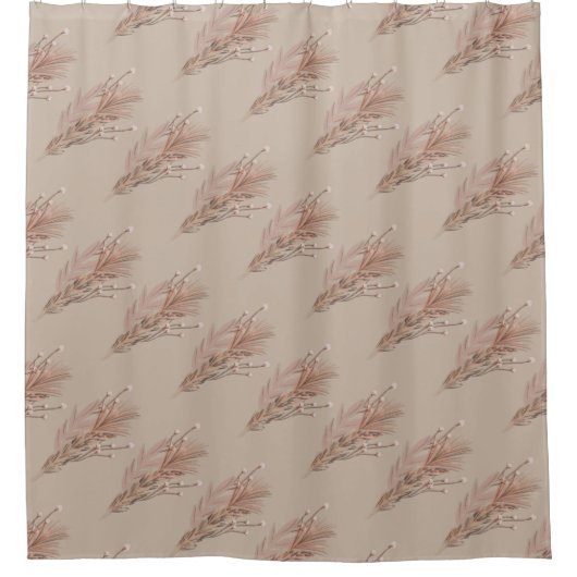 Rideaux De Douche Pampas Bohemian Tone Tone Brown (Devant)