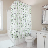 Rideaux De Douche panda bambou (En situation)