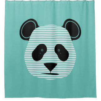 Rideaux De Douche panda rayures