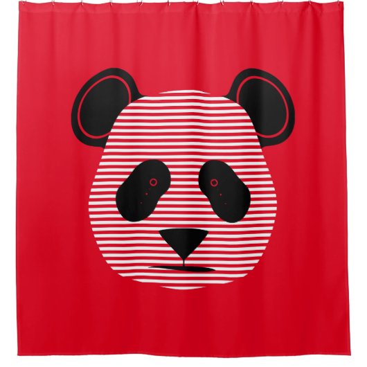 Rideaux De Douche panda rayures (Devant)