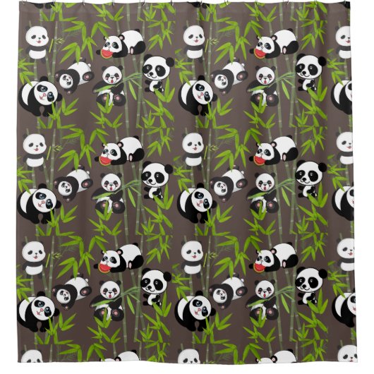 Rideaux De Douche pandas (Devant)