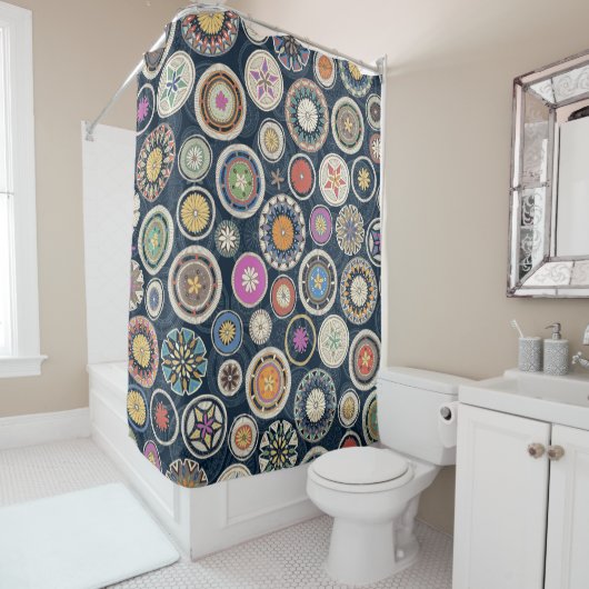Rideaux De Douche pango mandala echo (En situation)