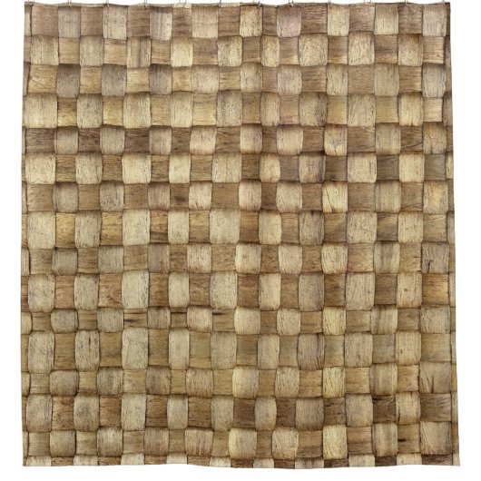 Rideaux De Douche Panier d'artisanat Texture sans couture (Devant)