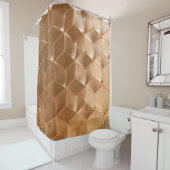 Rideaux De Douche Panneau nid d'abeilles Brown (En situation)