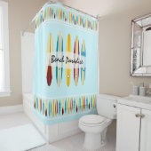 Rideaux De Douche Panneaux vintages #2 (En situation)