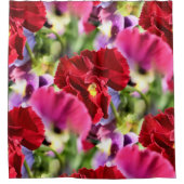 Rideaux De Douche Pansies colorées (Devant)