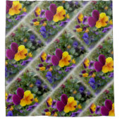 Rideaux De Douche Pansies lumineuses (Devant)