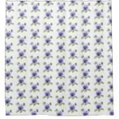Rideaux De Douche Pansies violettes (Devant)