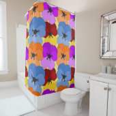 Rideaux De Douche Pansy Collage (En situation)